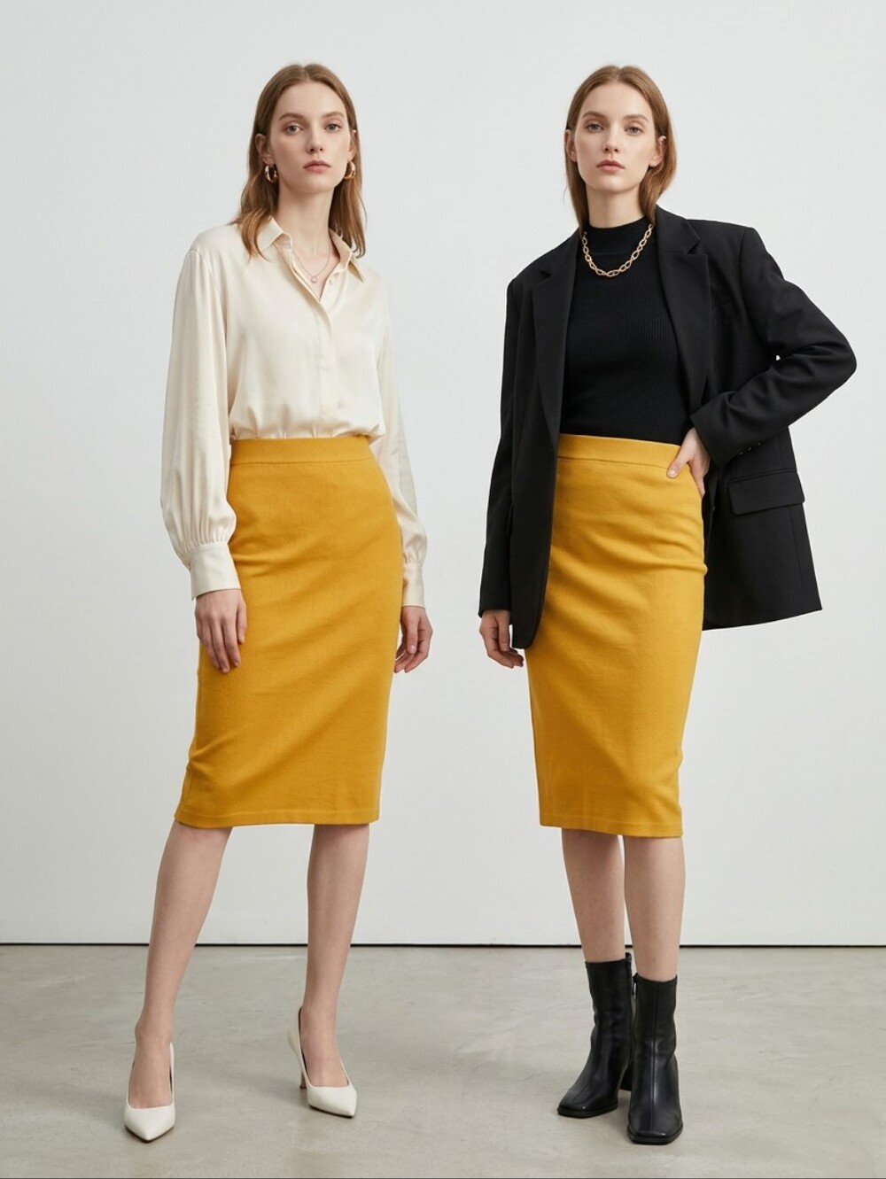 Carmen Marc Valvo Tailored Pencil Skirt - Picture 7 of 7